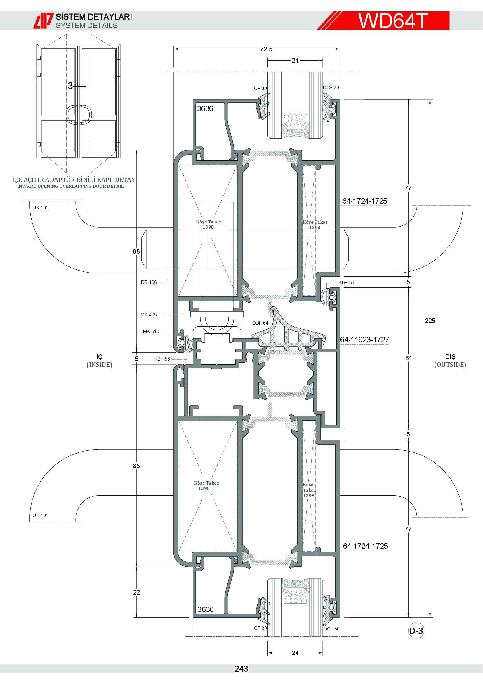 S 64 Yalıtımlı Alüminyum 85